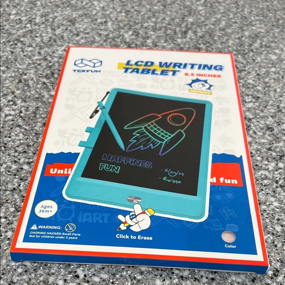 Teal LCD Writing Tablet by - 8.5-inch Portable Drawing Pad